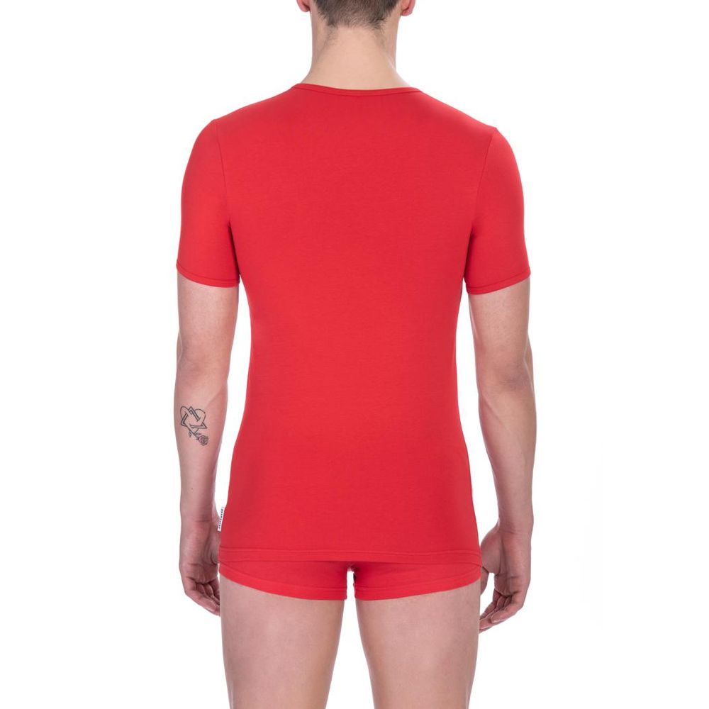 Bikkembergs Red Cotton T-Shirt