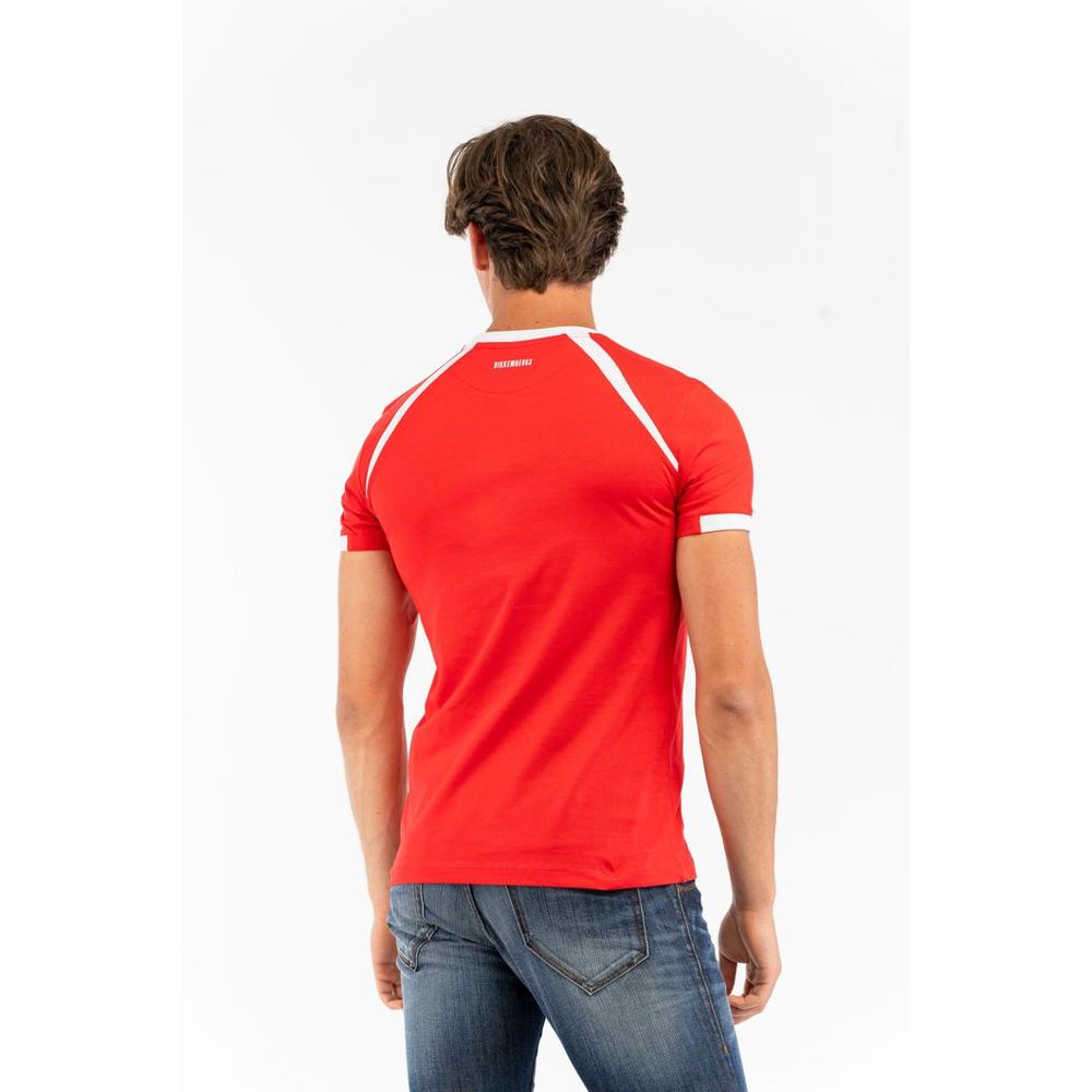 Bikkembergs Red Cotton T-Shirt
