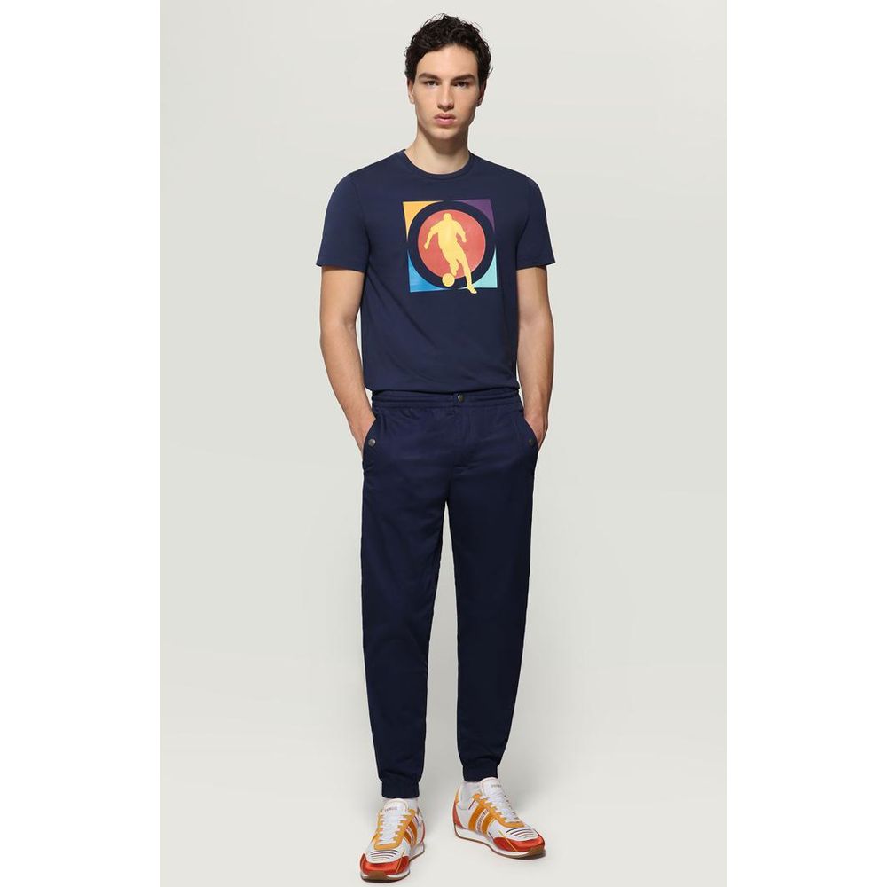 Bikkembergs Blue Cotton T-Shirt