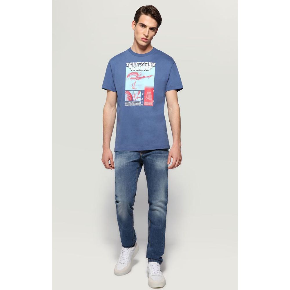 Bikkembergs Blue Cotton T-Shirt
