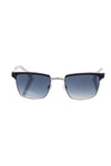 Frankie Morello Black Metallic Fiber Men's Sunglass