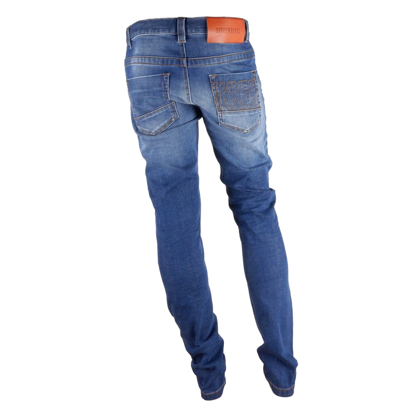 Bikkembergs Blue Cotton Men Jeans