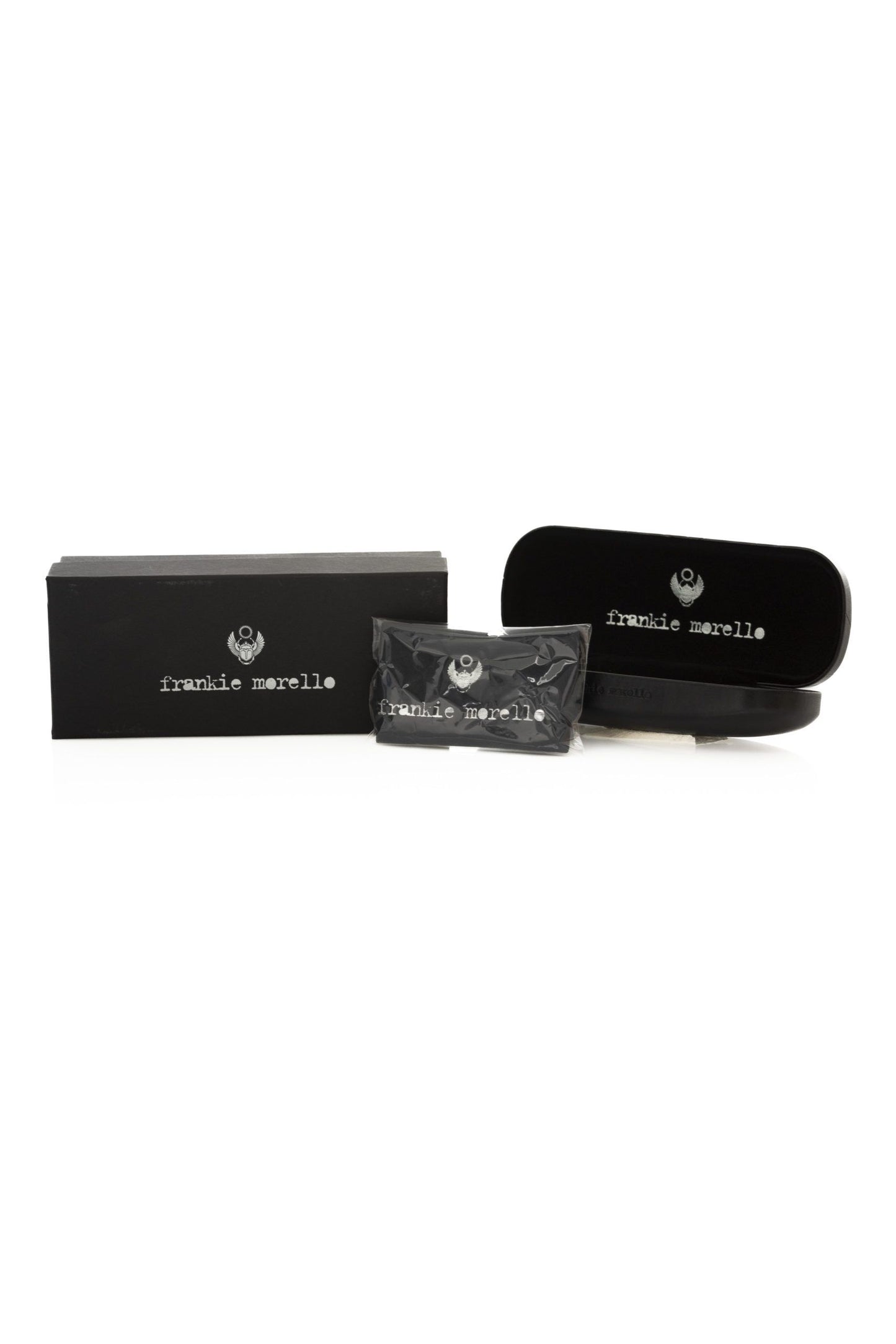 Frankie Morello Silver Metallic Fiber Women Sunglass