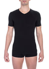 Tricou Bikkembergs negru din bumbac pentru bărbați