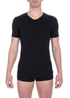 Tricou Bikkembergs negru din bumbac pentru bărbați