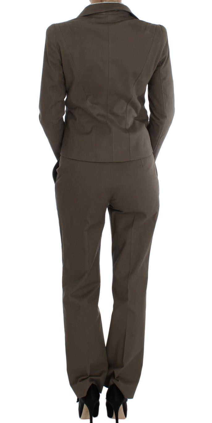 BENCIVENGA Costum din Lână Bej din Bumbac