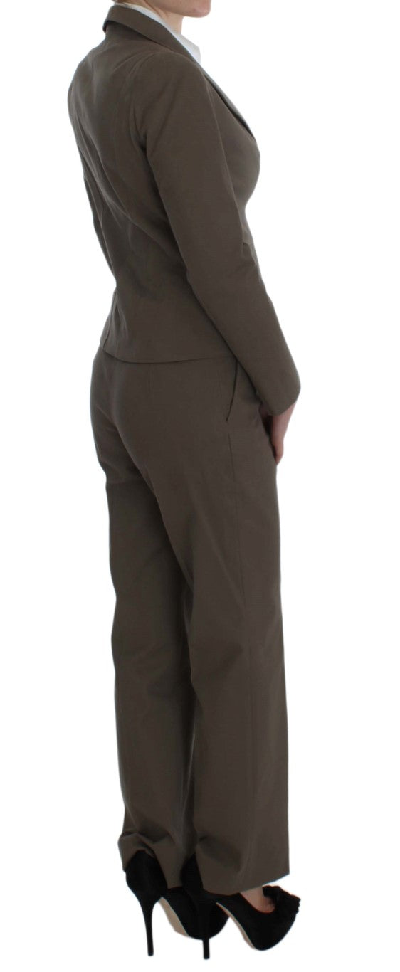 BENCIVENGA Costum din Lână Bej din Bumbac