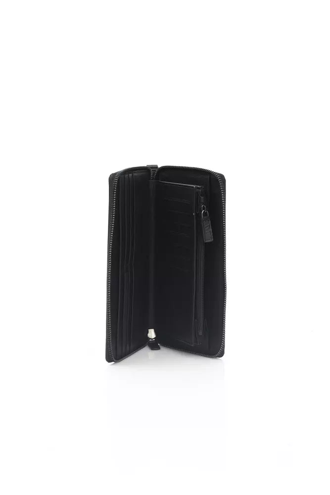Automobili Lamborghini Black Calfskin Wallet