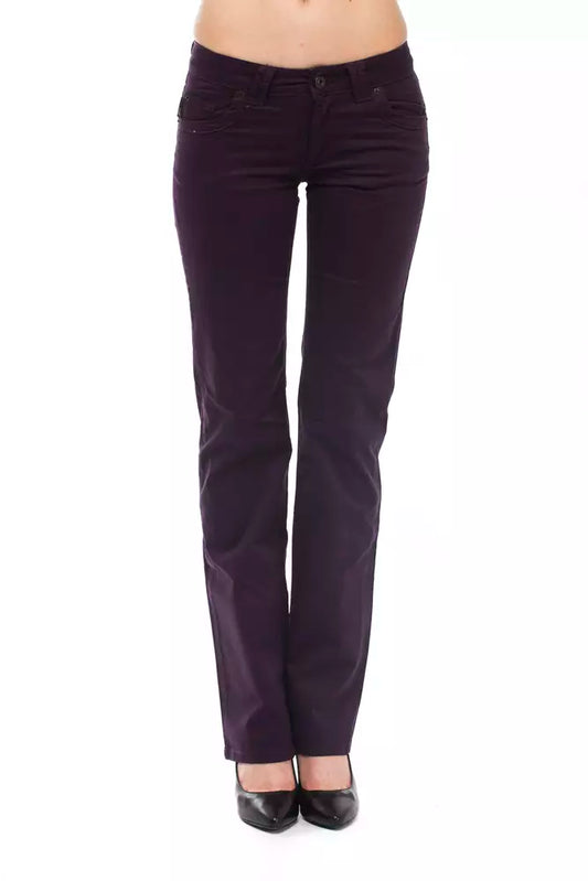 Ungaro Fever Purple Cotton Women Pant