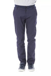 Verri Blue Polyester Men Pant