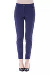 BYBLOS Blue Polyester Women's Slim Fit Pant