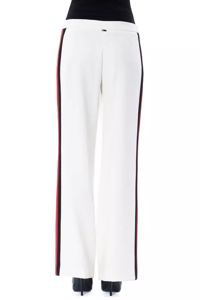Pantaloni de damă BYBLOS din poliester alb