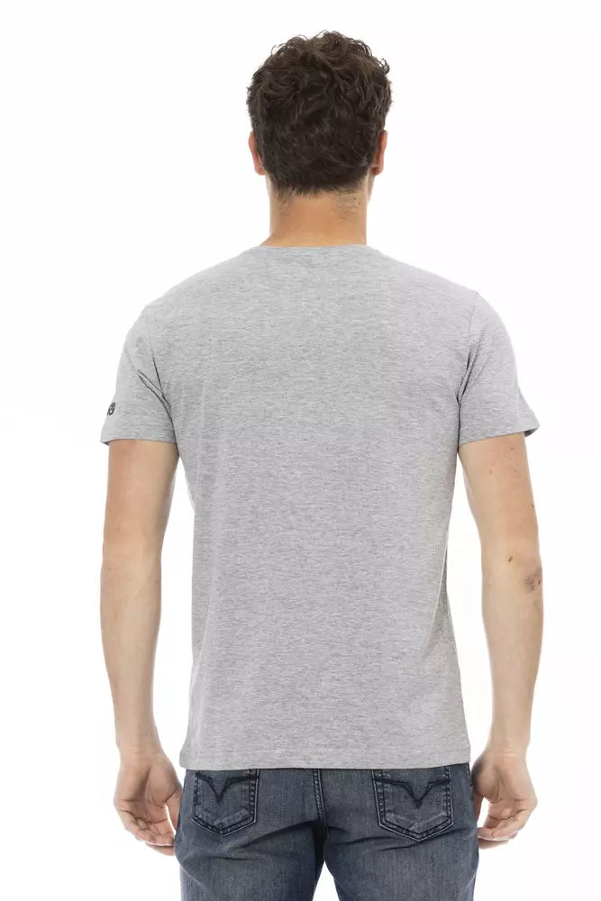 Trussardi Action Gray Cotton Men's T-Shirt