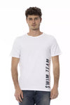 Tricou Bikkembergs alb din bumbac pentru bărbați
