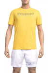 Tricou Bikkembergs galben din bumbac pentru bărbați