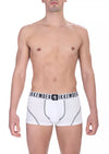 Bikkembergs White Cotton Men's Underwear Trunk Set