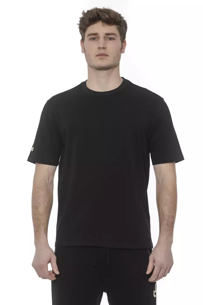 Tricou negru din bumbac Tond pentru bărbați