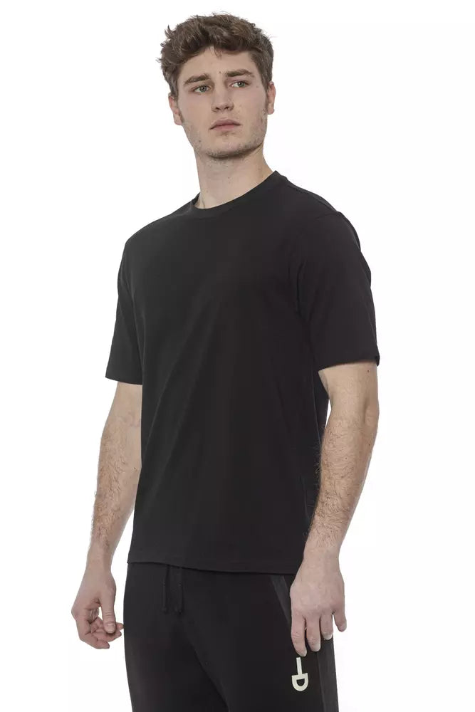 Tricou negru din bumbac Tond pentru bărbați