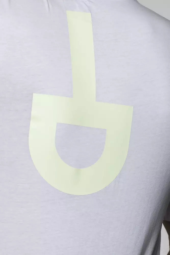 Tricou Tond alb din bumbac pentru bărbați