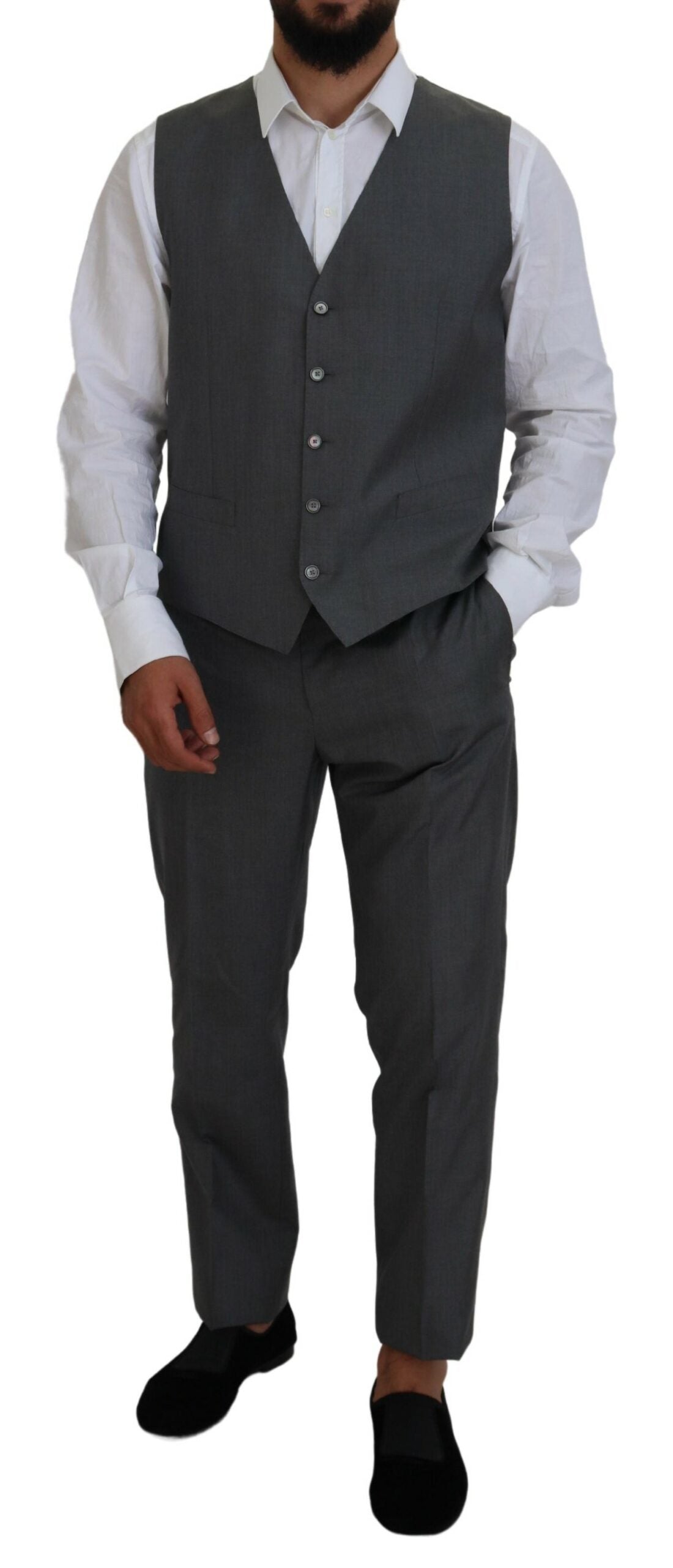 Costum Dolce & Gabbana Gri MARTINI 3 Piese Slim Fit