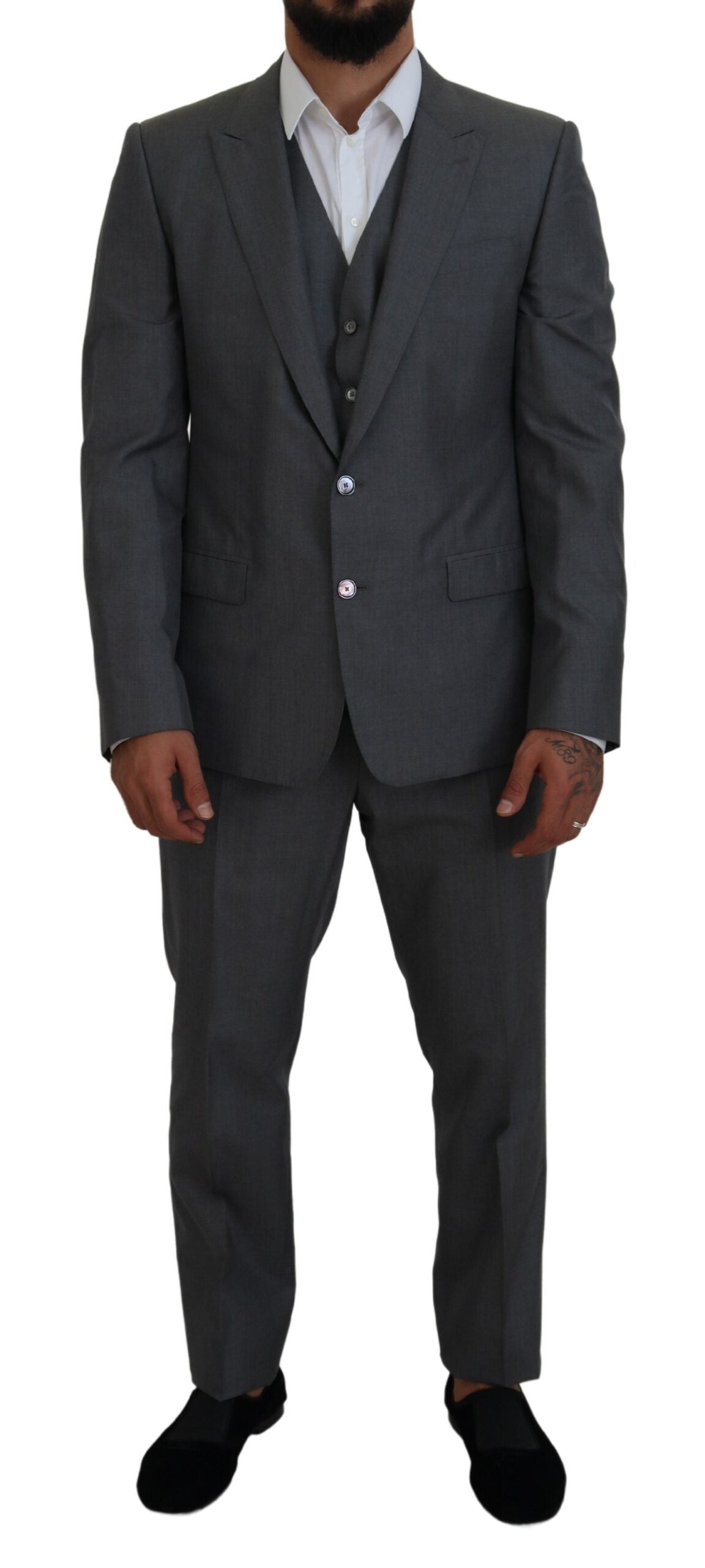 Costum Dolce & Gabbana Gri MARTINI 3 Piese Slim Fit