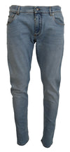Dolce & Gabbana Elegant Slim Fit Light Blue Denim Pants