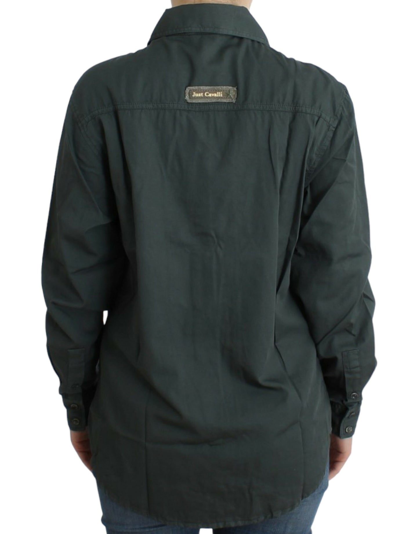 Cavalli Gray button down shirt