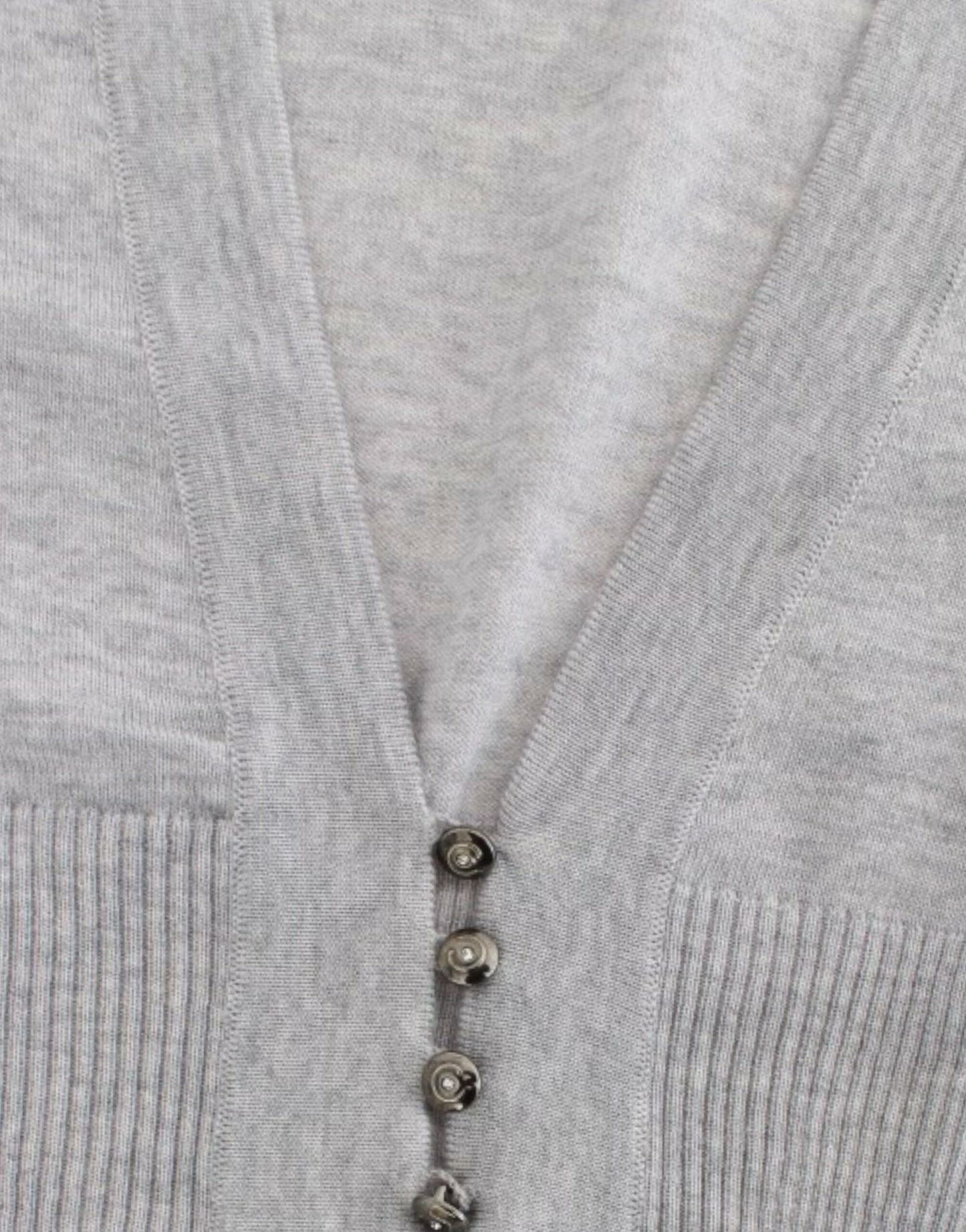 Cardigan scurt din lână Cavalli Gray