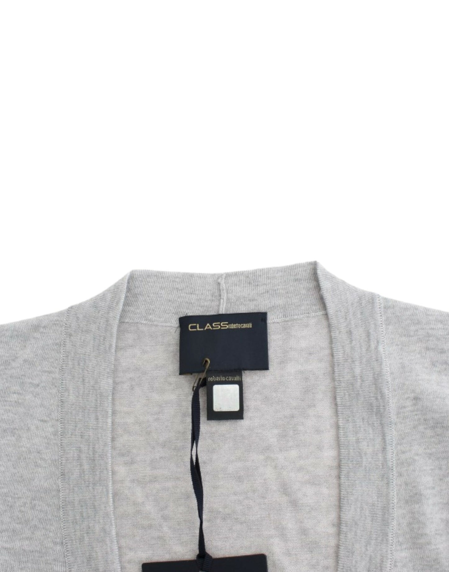 Cardigan scurt din lână Cavalli Gray