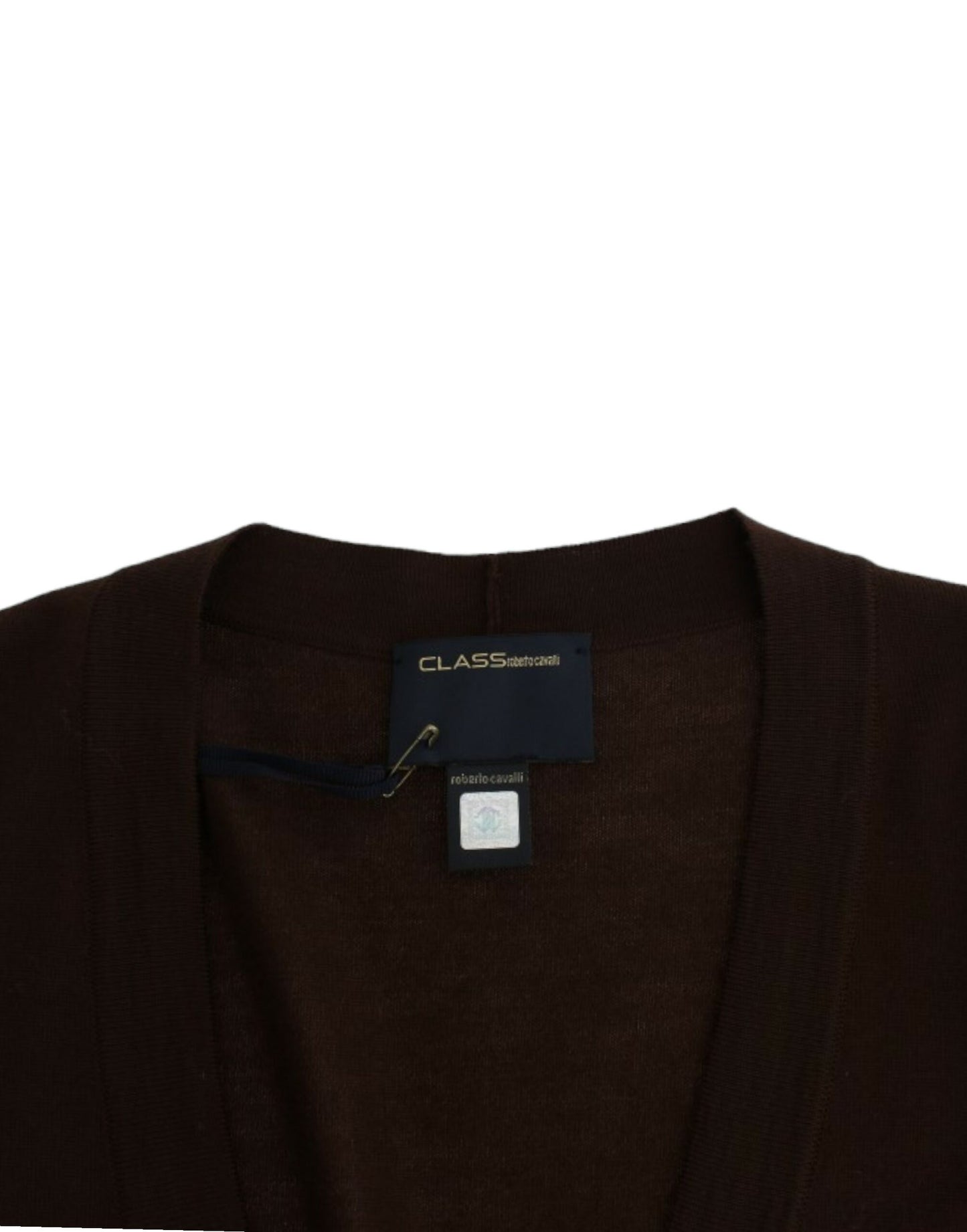 Cardigan scurt din lână Cavalli Brown
