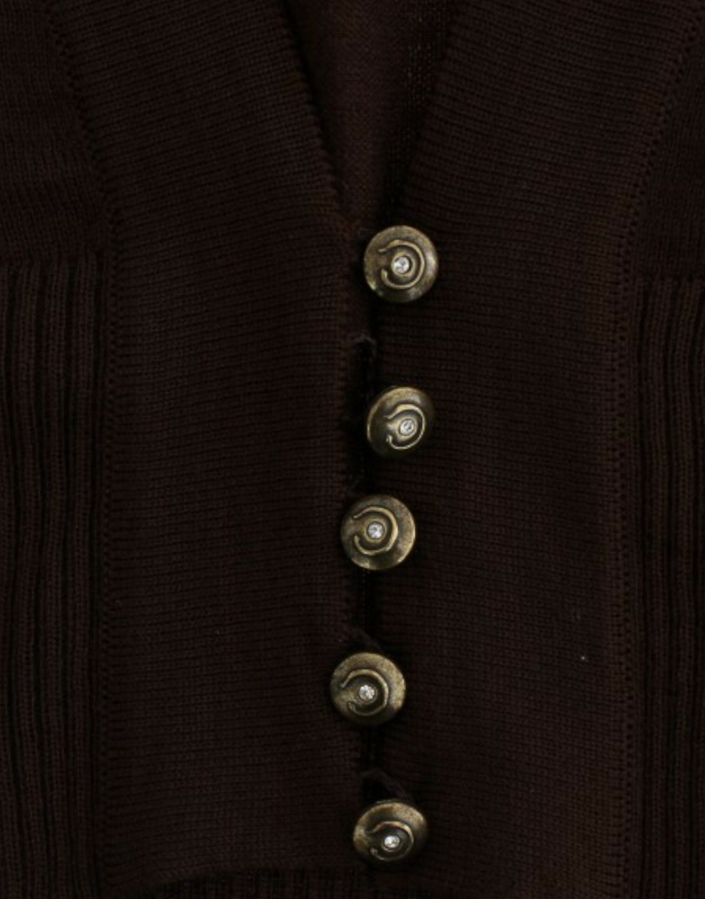 Cardigan scurt din lână Cavalli Brown