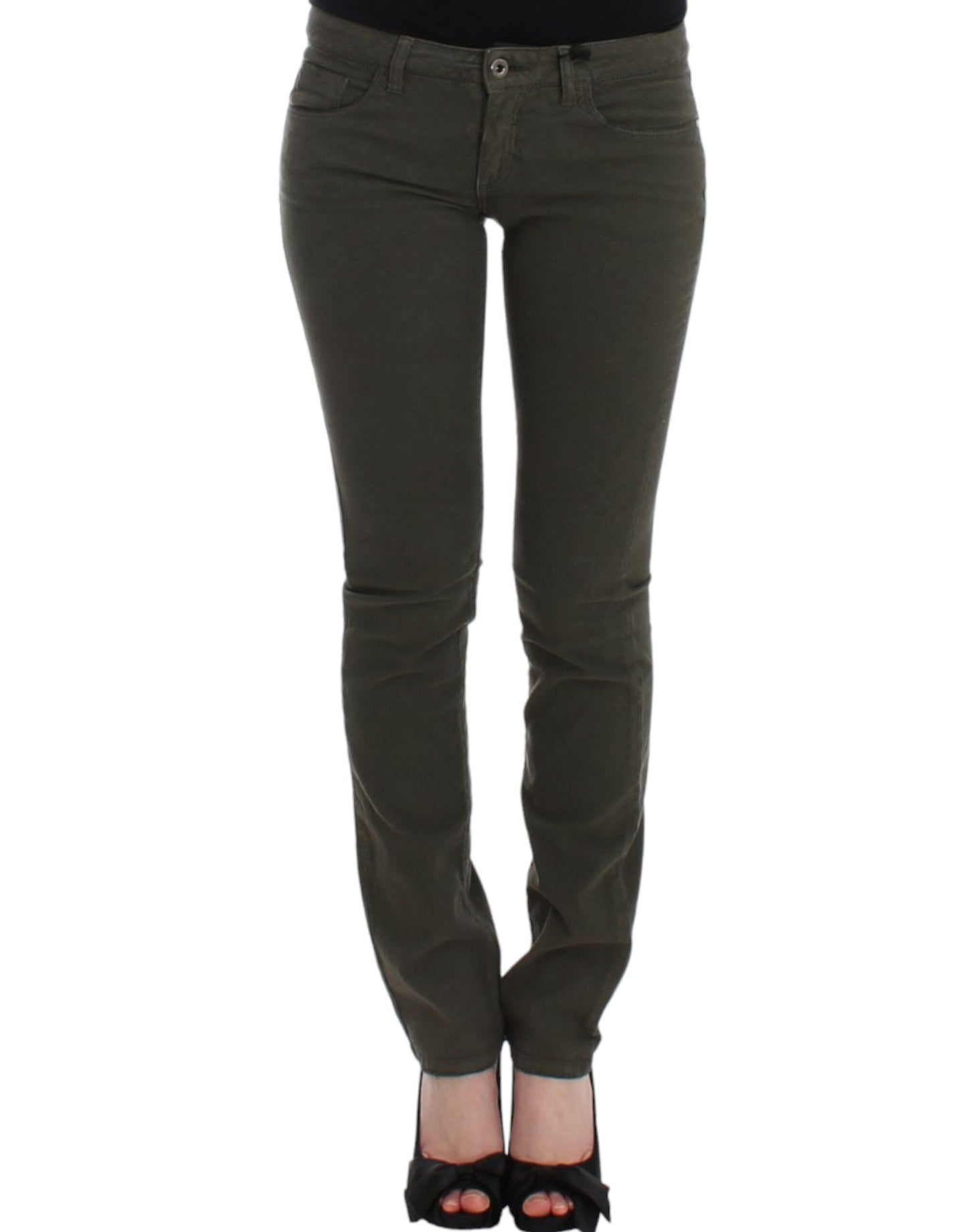 Blugi slim fit Costume National Green