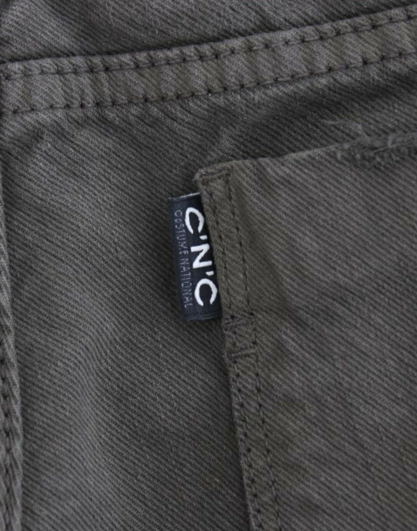 Blugi slim fit Costume National Green