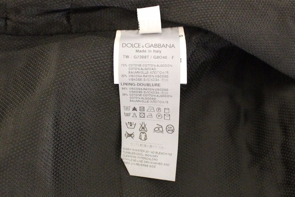 Vestă elegantă Dolce & Gabbana din amestec de bumbac negru