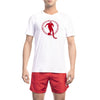 Tricou Bikkembergs alb din bumbac pentru bărbați