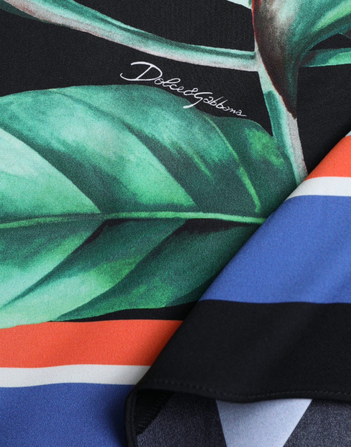 Fustă midi Dolce & Gabbana Strelitzia neagră cu talie înaltă