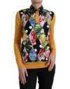 Pulover Dolce & Gabbana cu imprimeu Henley din cașmir multicolor