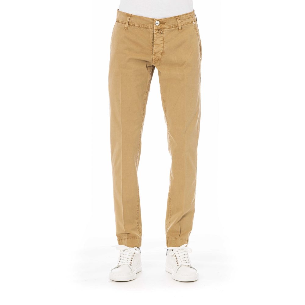 Jacob Cohen Beige Cotton Men Trouser