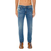 Diesel Blue Cotton Men Skinny Jean