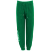 Pantaloni de trening verzi din bumbac Comme Des Fuckdown pentru femei
