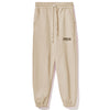 Pantaloni de trening bej din bumbac Comme Des Fuckdown pentru femei