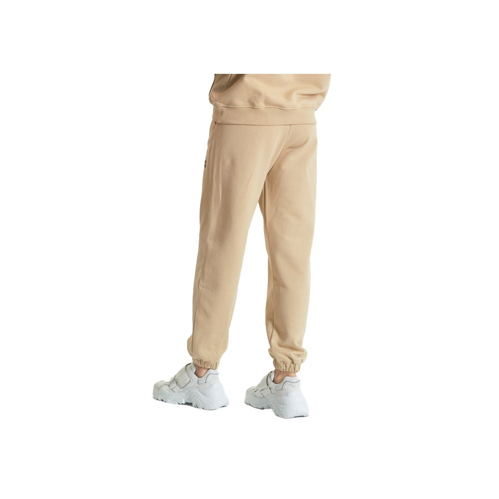 Pantaloni de trening bej din bumbac Comme Des Fuckdown pentru femei
