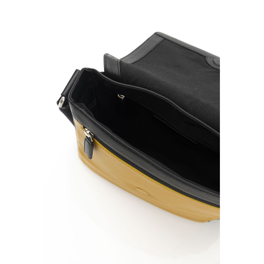 Geantă crossbody din piele galbenă Cerruti 1881 pentru femei
