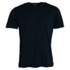 Tricou Dolce & Gabbana albastru închis din bumbac cu guler rotund și mânecă scurtă