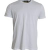 Tricou Dolce & Gabbana cu mânecă scurtă și guler rotund din bumbac alb