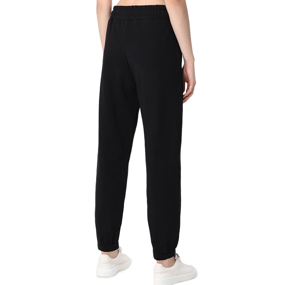 Pantaloni de damă din bumbac negru Comme Des Fuckdown