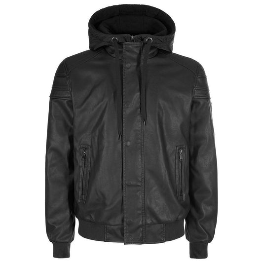 Yes Zee Black Polyethylene Men's Jacket