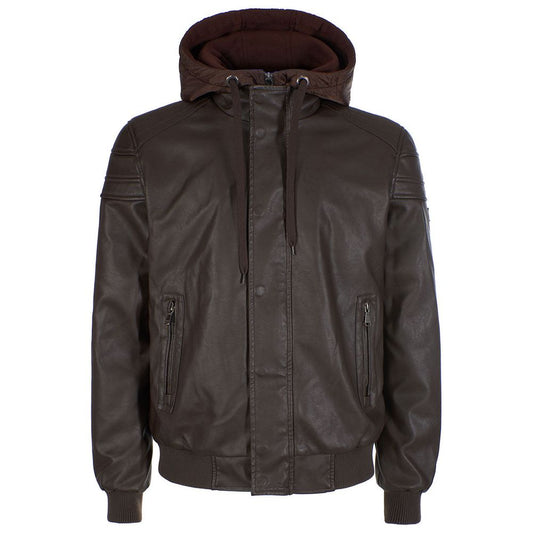 Yes Zee Brown Polyethylene Men's Jacket