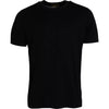 Tricou Dolce & Gabbana negru din bumbac cu guler rotund și mânecă scurtă pentru bărbați