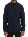 John Galliano Blue Casual Cotton Long Sleeve Shirt